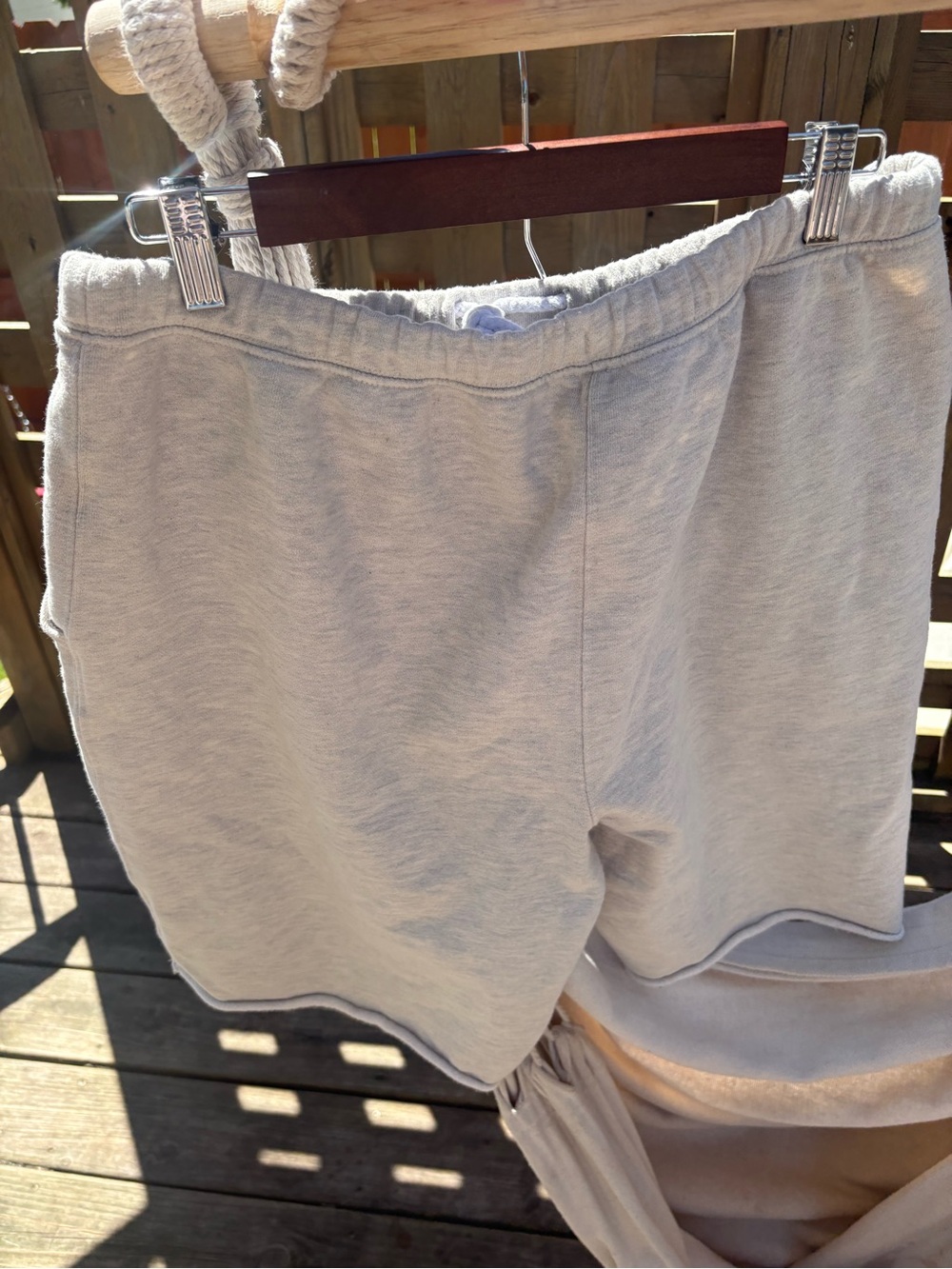FP Movement by Free People Heather Gray Fleece for the win shorts - Picture 3 of 5